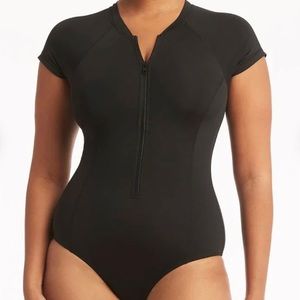 Sea Level Eco Essentials Short Sleeve Multifit One Piece